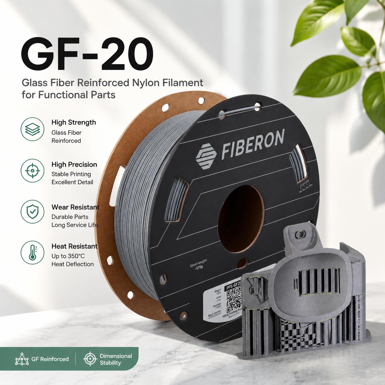 Tpu Flexible Filament - Polymaker PPS-GF20 3D Filament 1.75mm 0.5kg