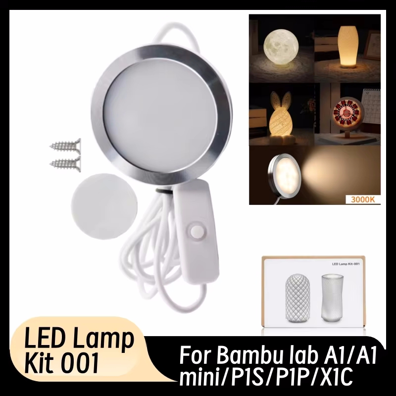 3D Printing Bambu Lab A1 - 3D Printer Model LED Lamp For