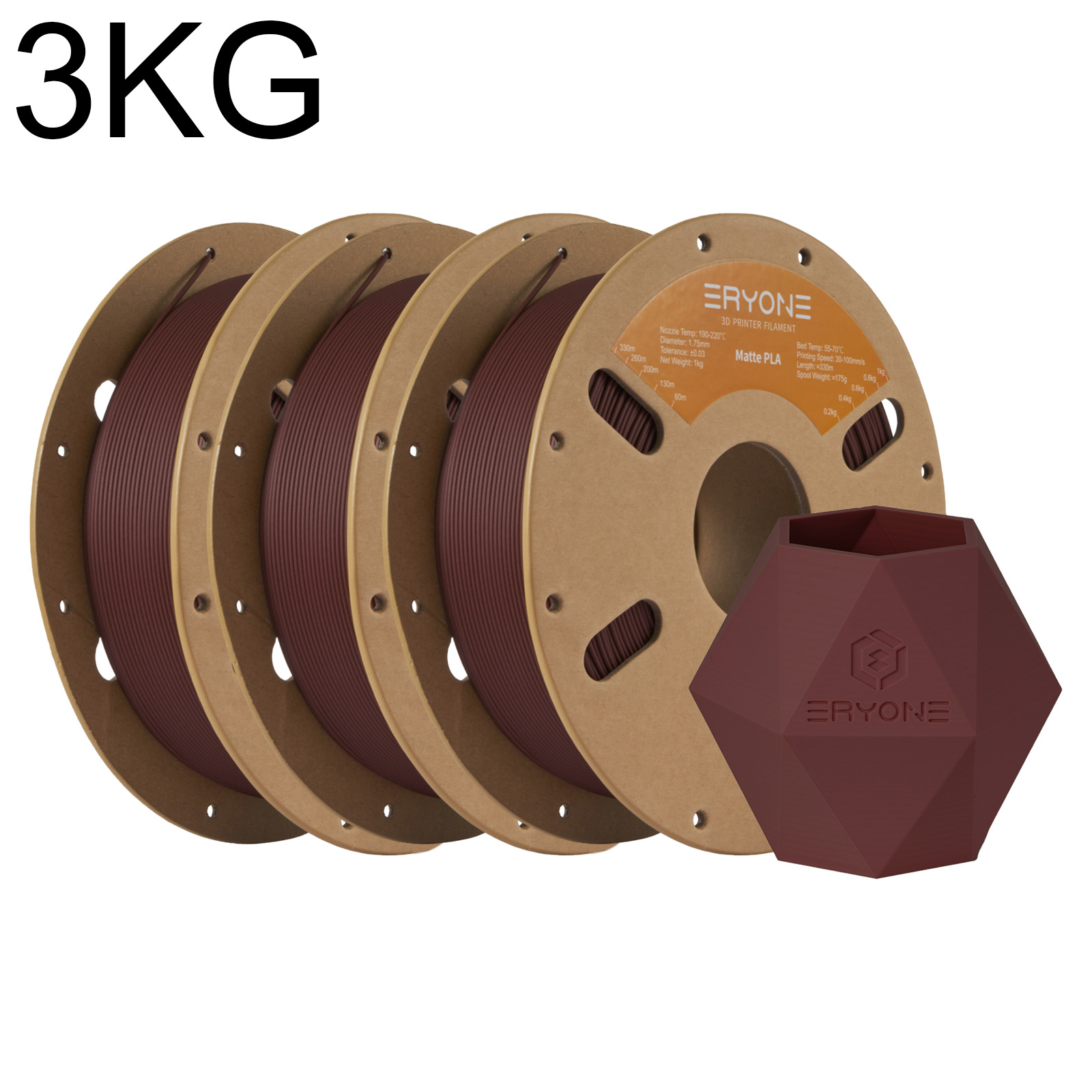 Tpu Flexible Filament - ERYONE 3KG Matte/HS-Matte PLA 3D Printer