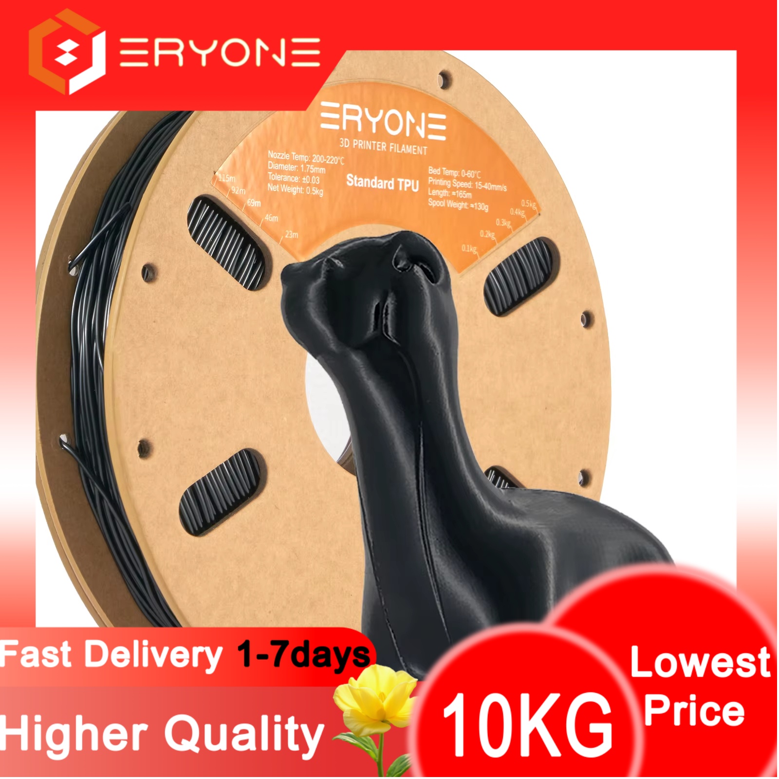 Eryone Flexible TPU Filament 1 - Tpu Flexible Filament recension och pris