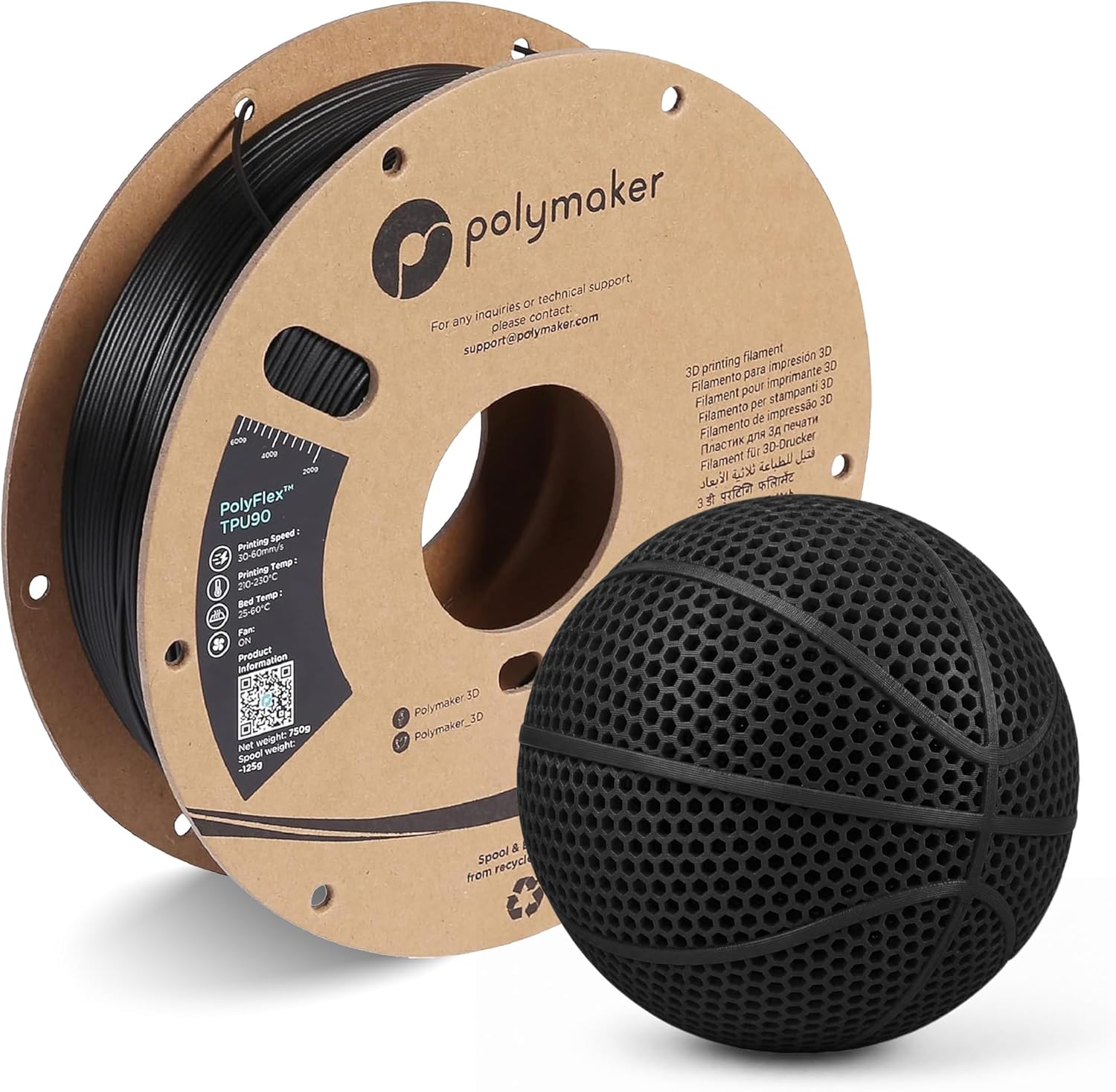 Polymaker TPU 90A Filament 1.7 - Tpu Flexible Filament recension och pris