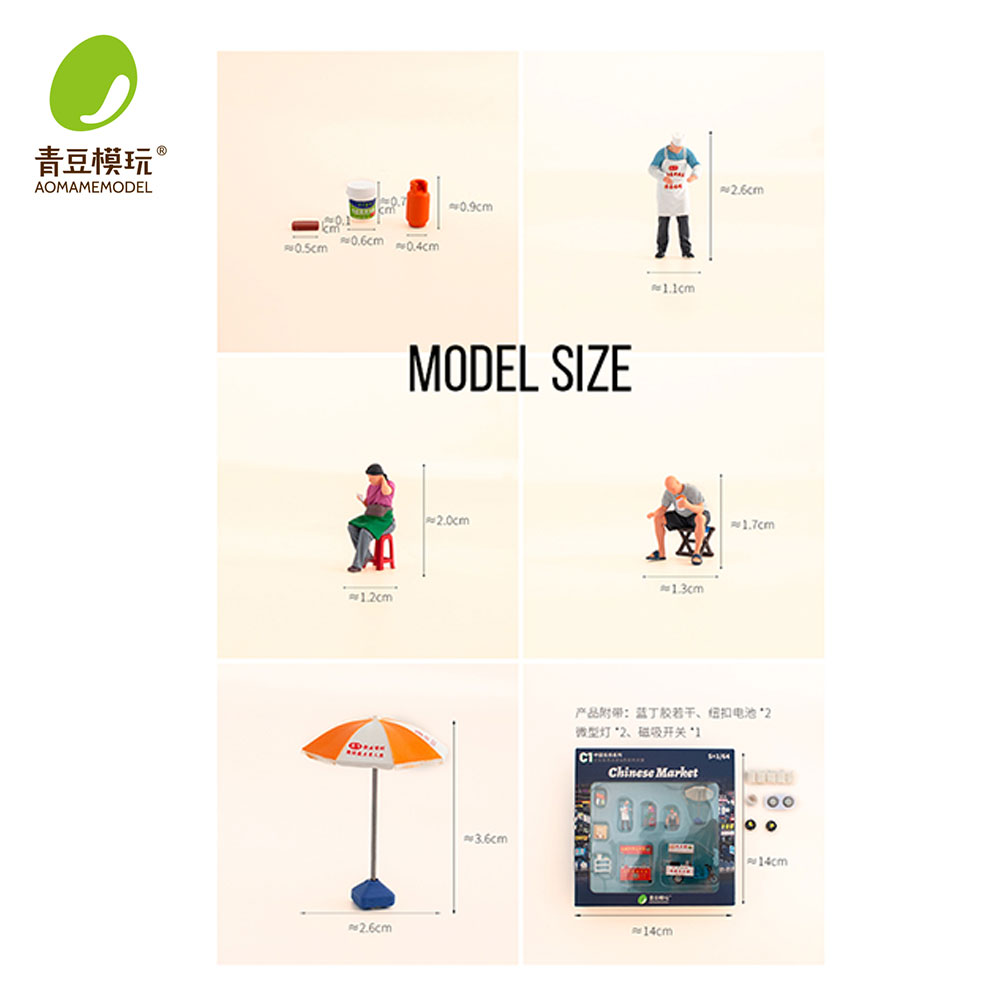1/64 Night market s Model Kit- - 3D Printing Article recension och pris
