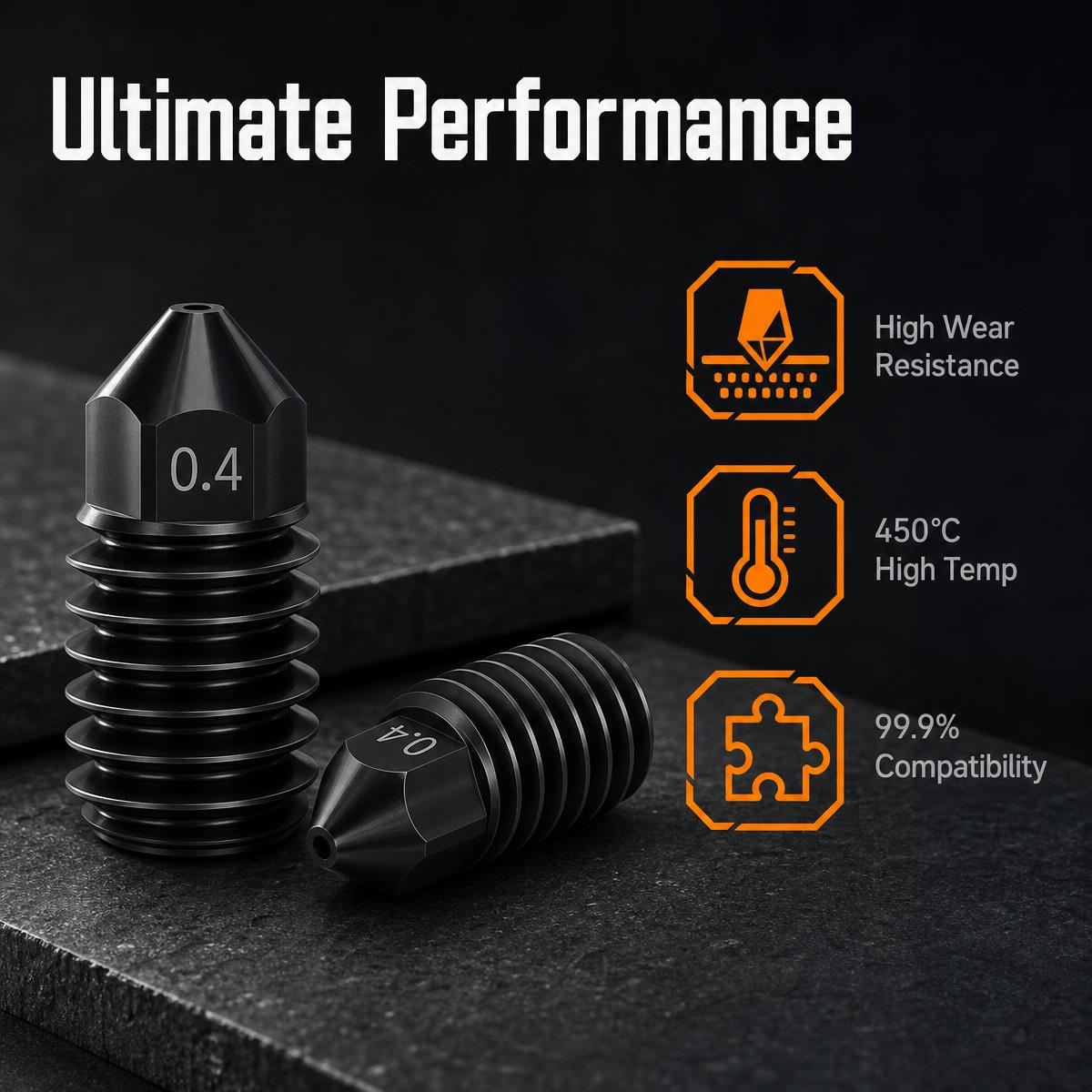 Detachable Hardened Steel 3D P - 3D Printing Bambu Lab A1 recension och pris