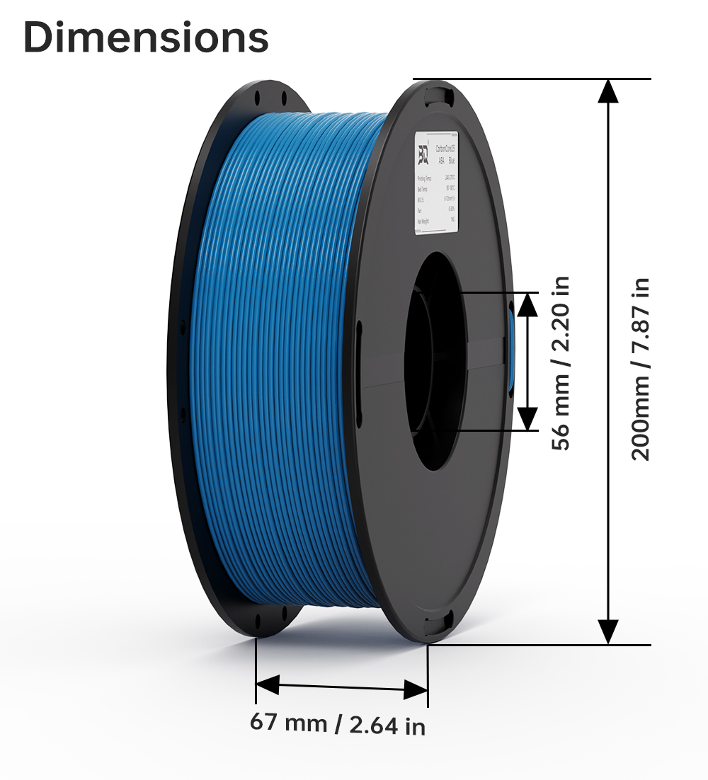 BIQU ASA-CarbonCore25 1.75mm 1 - Asa Filament Outdoor recension och pris